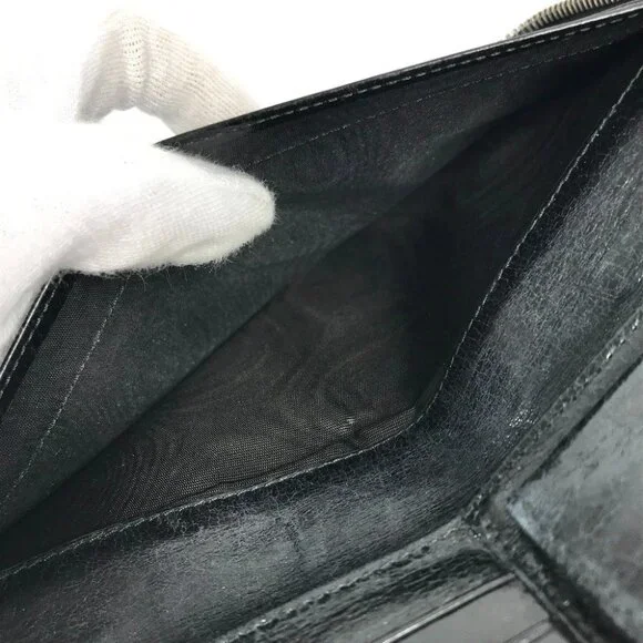 PRADA 2M1264 Skull skull Long wallet Zip Around Long Wallet Leather Black